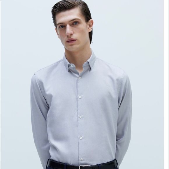 EASY CARE TEXTURED SHIRT ZARA - Picture 1 of 3